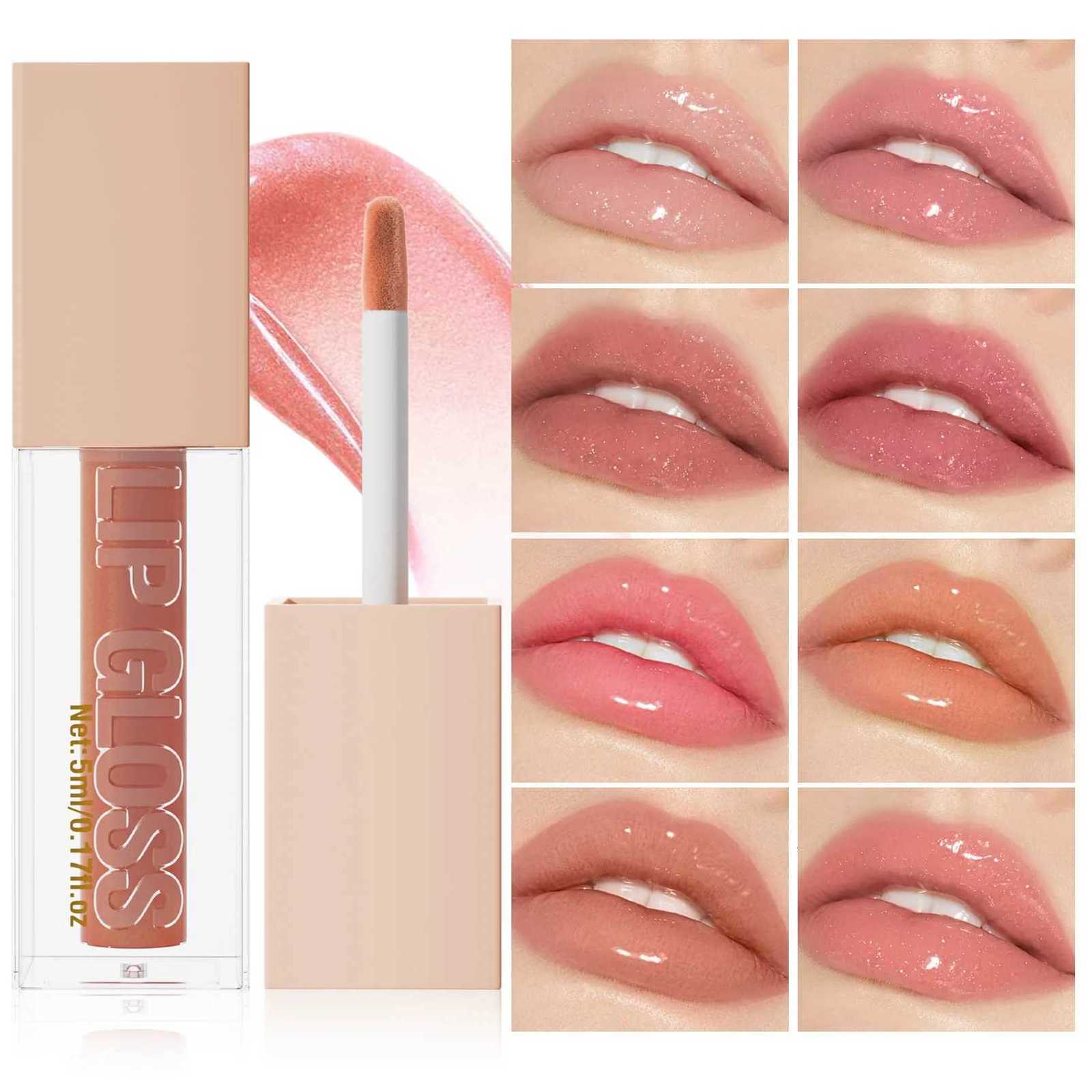 Lip Gloss Long-lasting Moisturizing Easy Halo-dyeing Waterproof Mirror Water Glass Lip Gloss Transparent Color CosmeticsT251222-image-1089259479