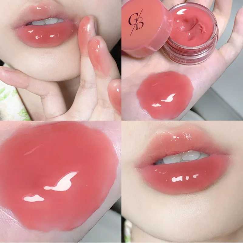Moisturizing Lip Gloss with Canned Jam Long Lasting Jelly Lip Glaze Mirror Gloss Berry Pigment Liquid Lipstick Thick Lips MakeupT251222-image-1089259622