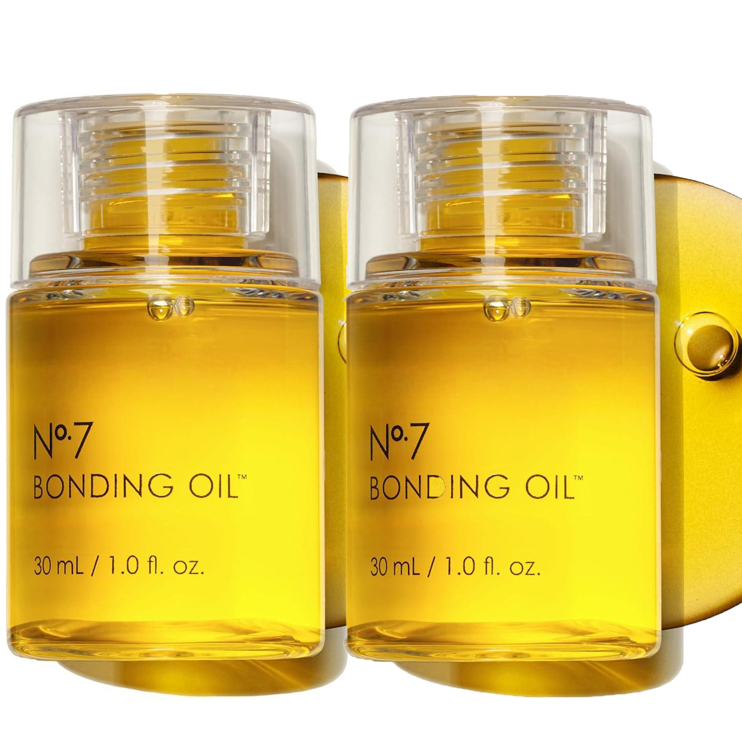 No. 7 Bonding Oil Concentrated High Shine Heat Protectant,Visibly Smooths & Softens Hair, Added Color Vibrancy For All Hair Types (Pack of 2)-image-1089228029