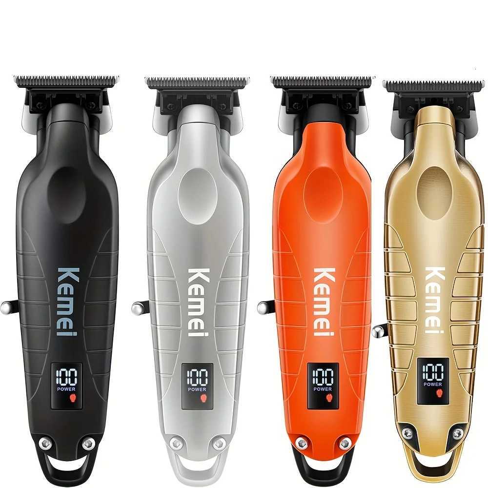 Kemei 2293 Professional Men Hair Beard Trimmer Zero Gapped Cordless Hair Clipper Barber Rechargeable Finish Hair Cutting MachineT251217-image-1089239413