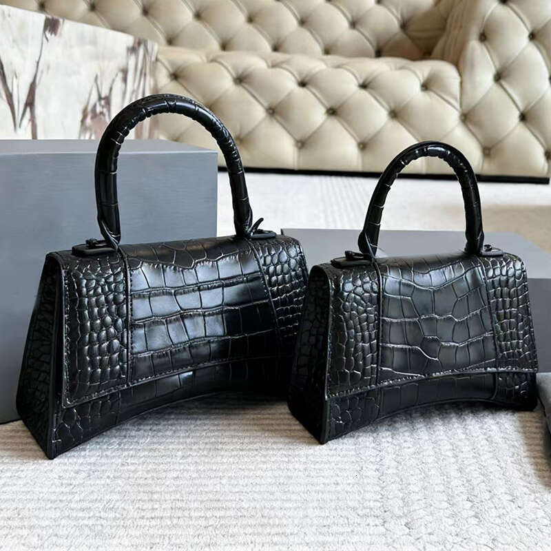 Women Designer Crossbody Bags Handbags Cowhide Totes Luxury Fashion Purse Crocodile Silver Glitter Mini Top Handle Party Purse