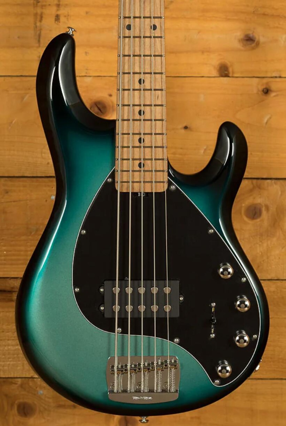 Special Collection StingRay 5-String H Frost Green Pearl Electric Bass Guitar Maple Fingerboard Passive Pickups Active Wire 9V Battery Box Black-image-937194198