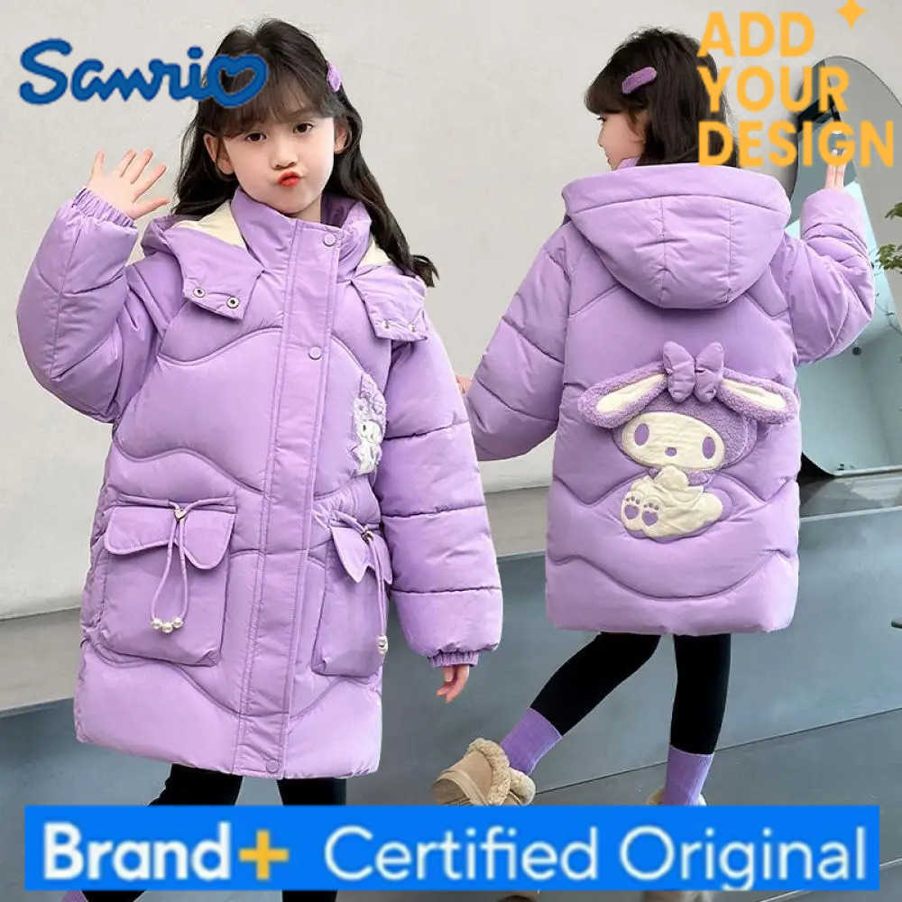 Sanrio Cartoon My Melody Girl Warm Cotton Coat Cute Winter Down Cotton Clothes Thicken Coat Child Princess Style Cotton Padded Jacket H2512231-image-1089522761