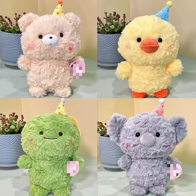 Adorable Cartoon Plush Dolls for Kids - Soft Animal Toys W260306-image-1096679849