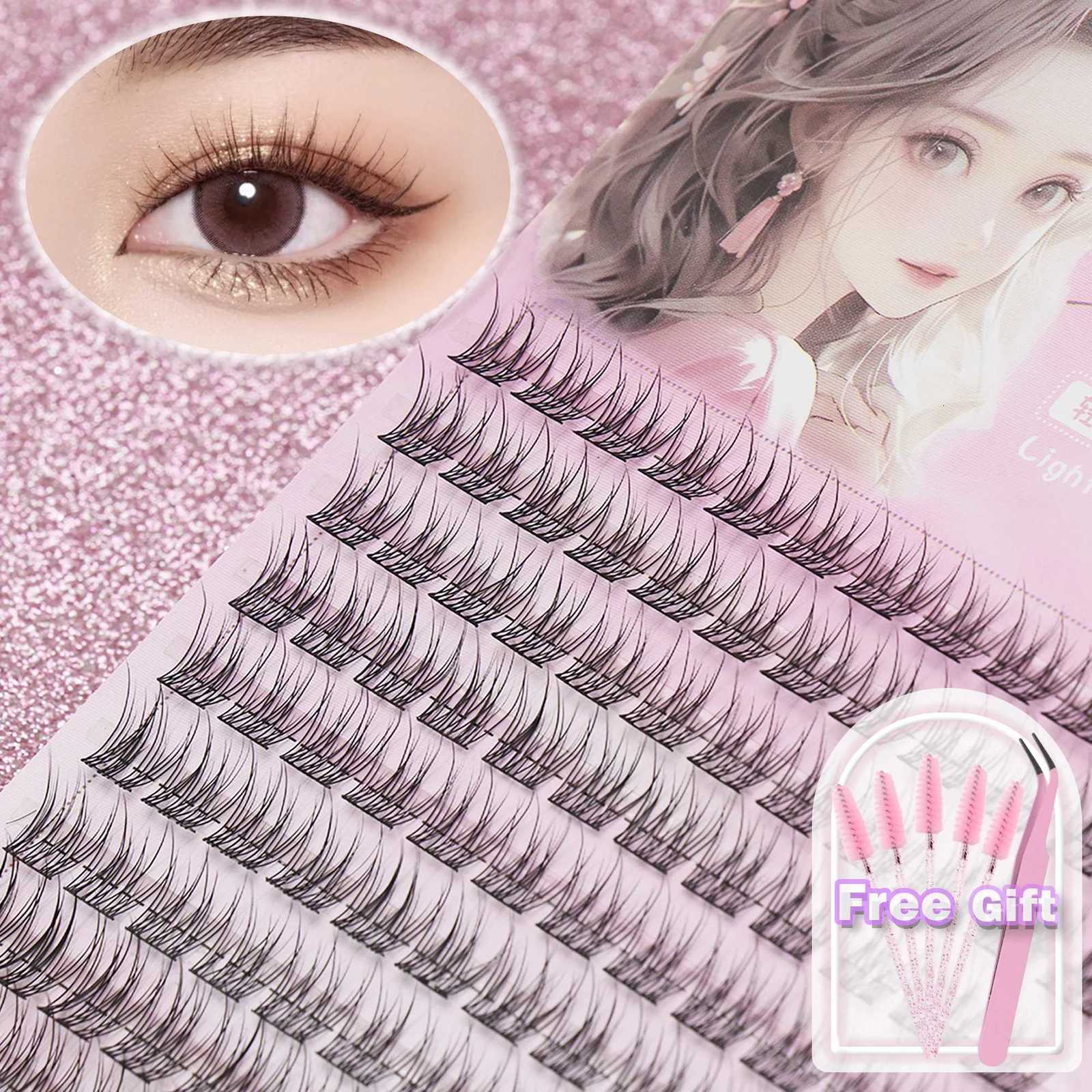 Natural false eyelashes Single cluster Fluffy and soft 3D Mink Eyelashes Long eyelashe daily work meetings false eyelashesT251223-image-1089454662