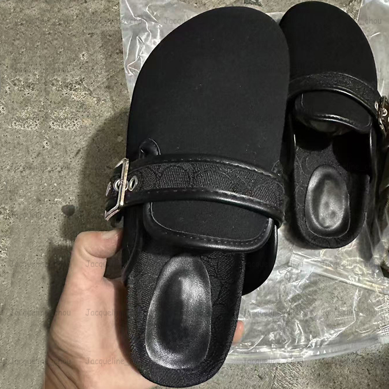 Femmes Boucle D'archives Sabots Pantoufles Ashton Clog Mocassins En Daim Designer Fourrure Diapositives Plage Appartements Sandales En Cuir Vérit
