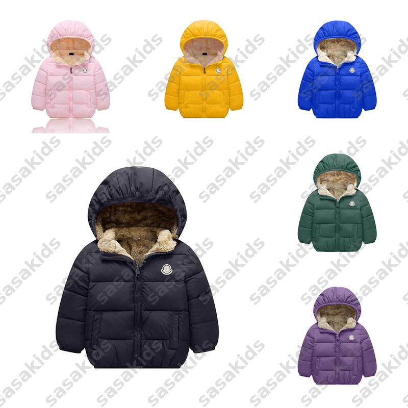 Free Shipping Kids Clothes Designer Down Coat Outerwear Puffer Jackets Children Fashion Thickened Warm Coats Luxury Jacket Boy Girls Windbreaker DSD