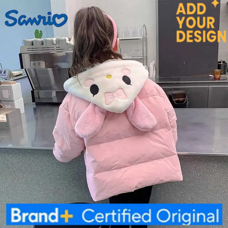 Sanrio Childrens Jacket Girl Cotton Clothes My Melody Girls Leisure Sports Hooded Jacket Cinnamoroll Child Hoodie Cartoon Gift H2512231-image-1089522591