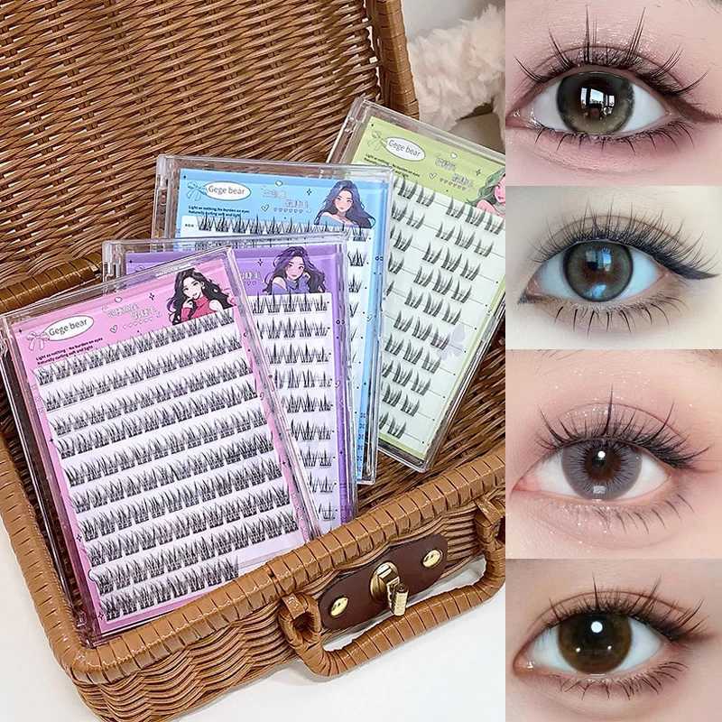 No-Glue False Eyelashes Easy 3-Step Application Natural Glue-free False Eyelashes DIY Lashes for Beginners with Sunflower DesigT251223-image-1089453355