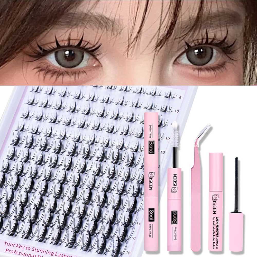 DIY Cluster Lashes Natural Manga Eyelash extension Fairy Individual Lashes Mixed Lashes ClusterT251223-image-1089452988
