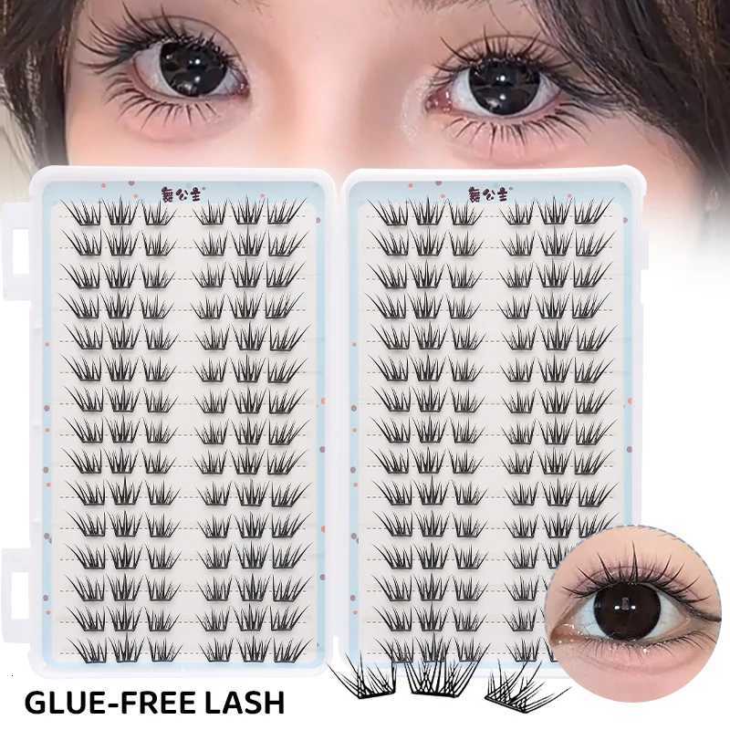 DINGSEN 30rows Idol Clusters Lashes Glue Eyelashes Book Manga Eyelash Clusters DIY Lashes Makeup Natural Anime Lashes EyelashT251223-image-1089453458