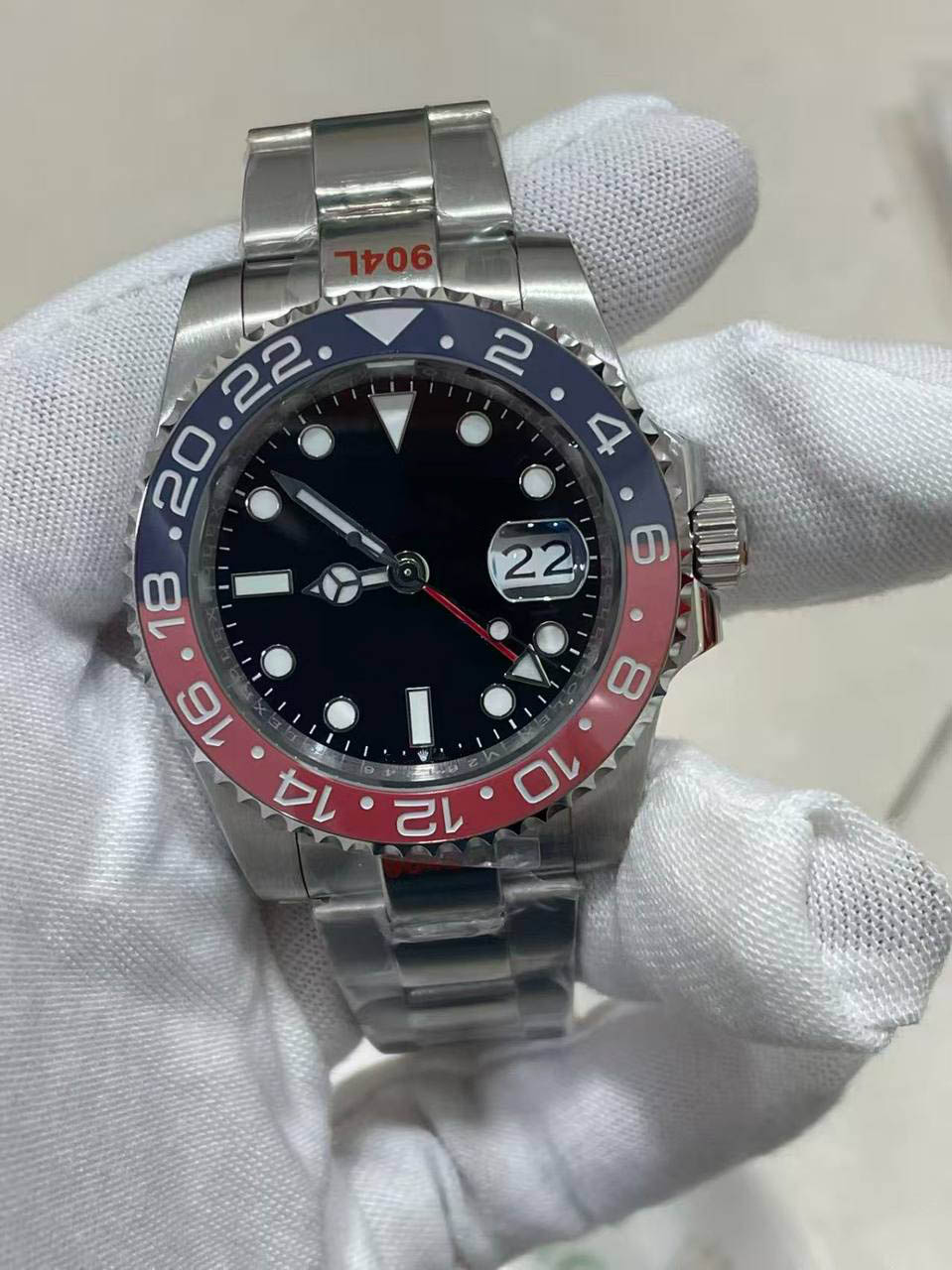 2025 nouvelle lunette en céramique chaude Super U1 ST9 montre pour hommes en acier inoxydable noir et couleur pistolet luxe mécanique mouvement a