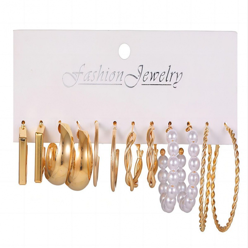 Créateur Plaqué Or 18 Carats Chunky Courbe Torsadée Créoles Ouvertes Boucles D'Oreilles Individuelles Texture Spirale Tressée Formel Tendance Bij