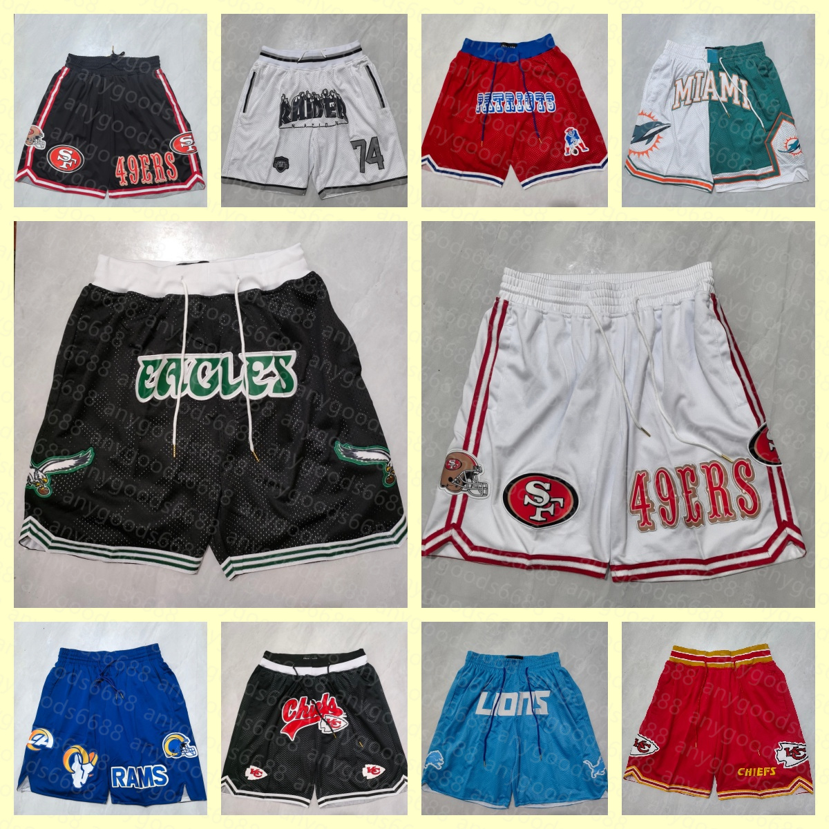 2026 New Men's JUST DON rugby basketball shorts, loose pockets, summer casual mesh beach pants, suitable for street, outdoor sports, and rope s