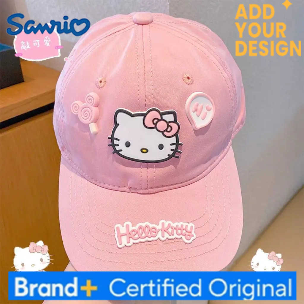 Sanrio hellokitty Casquette de baseball Garçons fille Casquette de baseball Dessin animé Cadeaux pour enfants Pur coton version coréenne kawaii é
