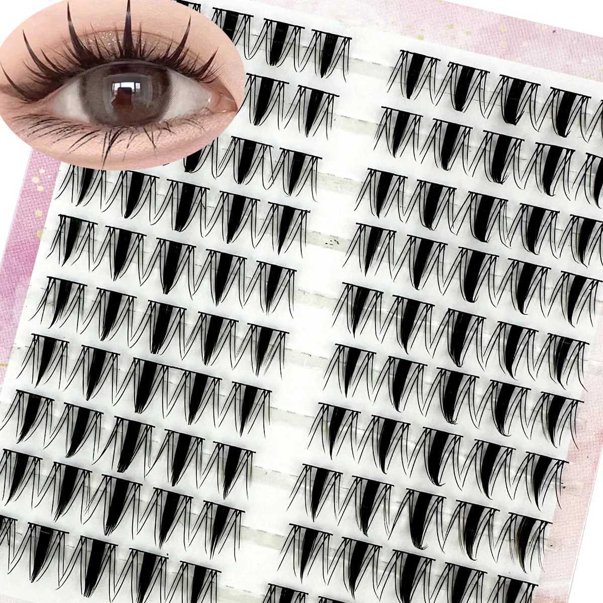 10Rows Individual Eyelashes DIY Eyelash Clusters Natural Fake Eyelashes Lash Clusters Manga Lashes Newbie Daily Eyelashes MakeupT251223-image-1089455483