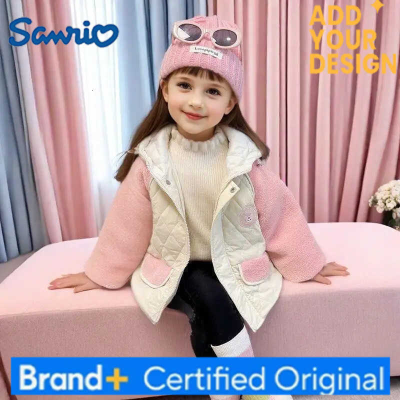 Sanrio Kuromi Bobo Shozu 2025 Female Child Clothes Winter Coat Girls Childrens Padding Boys Jumper Girl Coats Baby Dinosaur H251223-image-1089512736