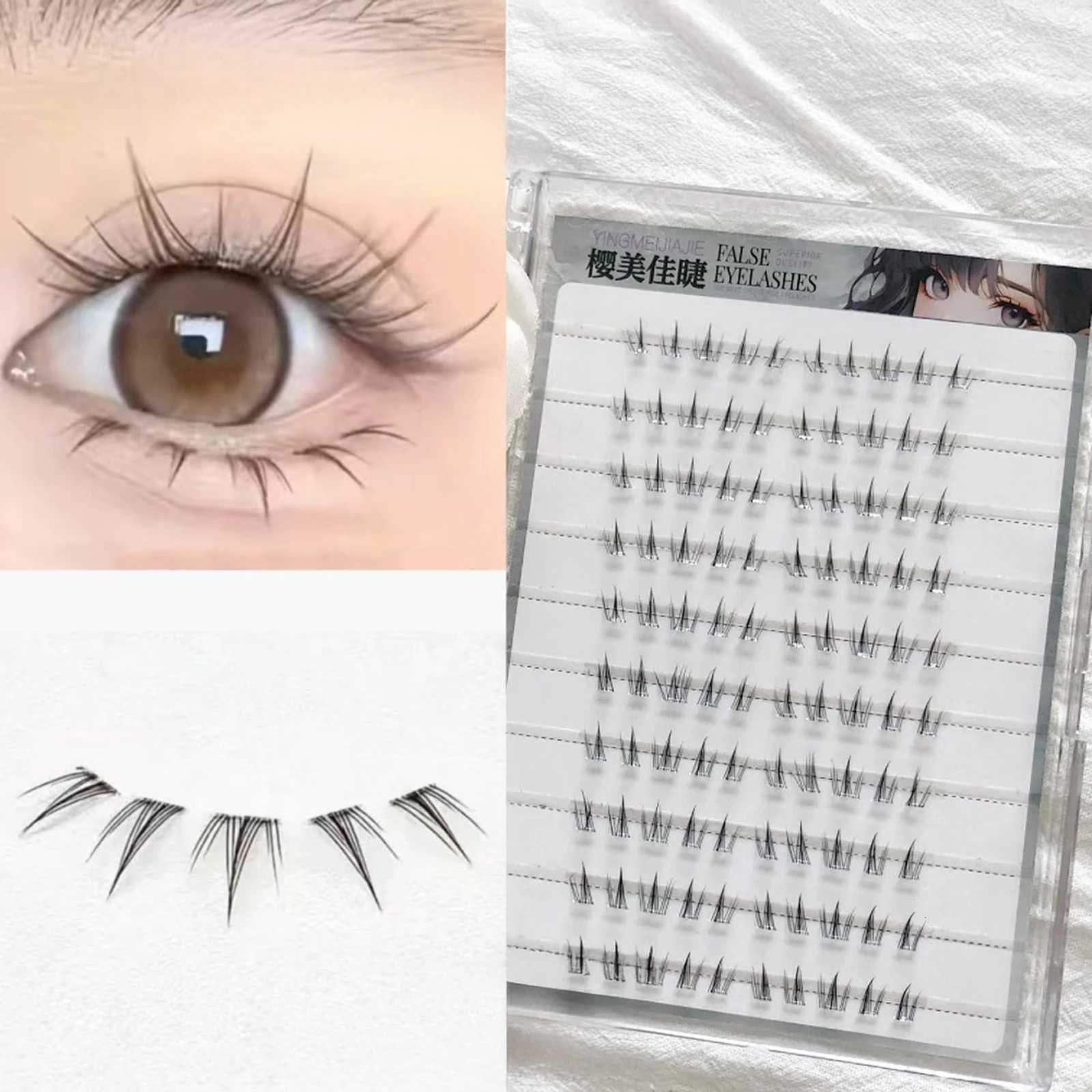 No Glue Need Sunflower Bottom Eyelashes Individual Lower Lashes Cluster Self-adhesive Natural Comic Under Eyelash ExtensionT251223-image-1089454747