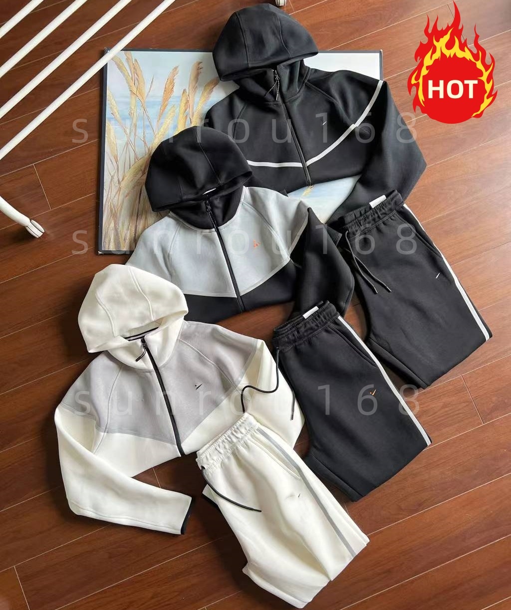 Designer trainingspakken Tech jassen broekpak heren sportkleding fleece trainingspakken voor heren gymoutfit pullover sweatshirts broeken dames fitn