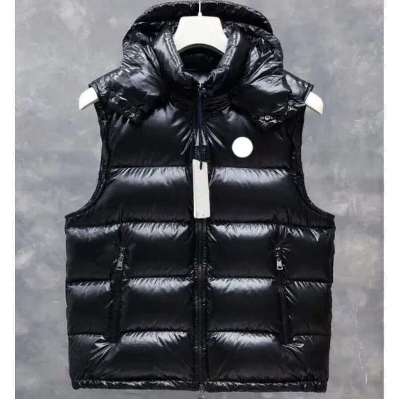 Winter Mens Vest Gilet Puffer Vest Designer Clothes Outdoors Sports Vest Thick Hooded Jacket Body Warmer Classic Park Weste Coats Apparel Windbreake