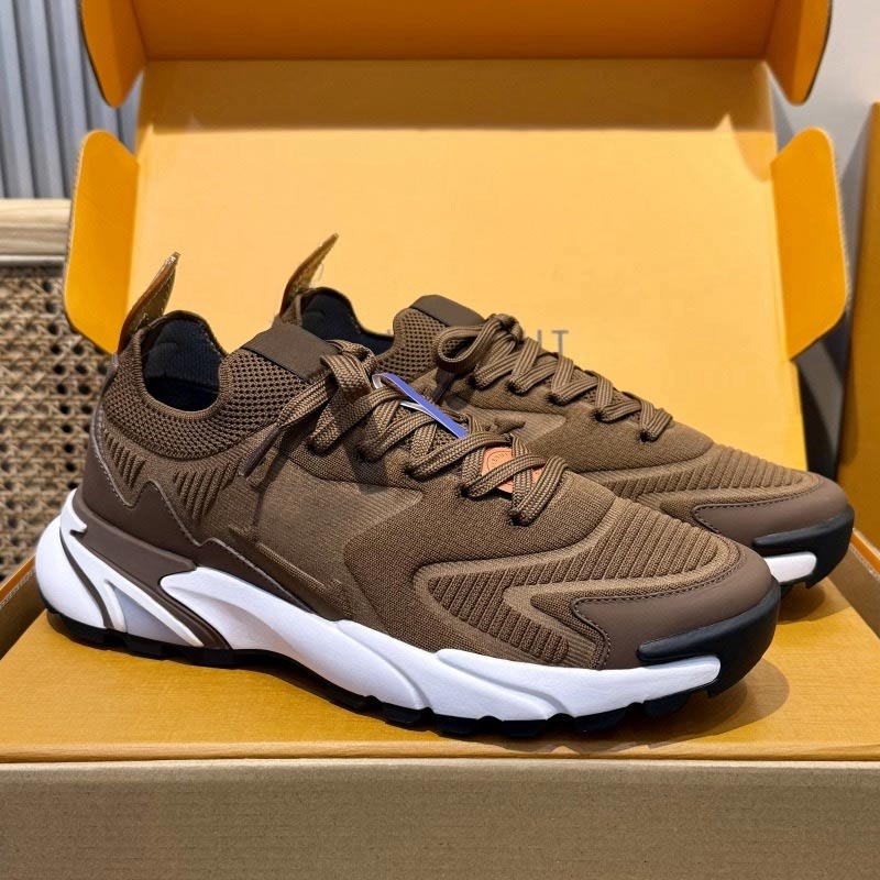 New Designer Men Runner Tatic Sneaker Fashion Mens Sports Shoes Elastic Sleeve Knitted Material Upper Non slip Rubber Sole Outdoor Casual Running Sh
