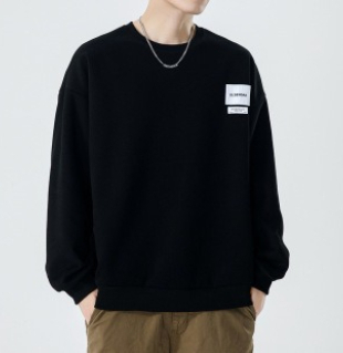 a567 Turtleneck Sweatshirt for Men Autumn and Winter Thickened Loose Trendy Solid