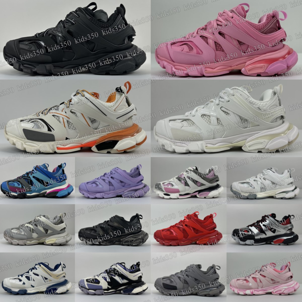 Designer track 3.0 runner Shoes Top Casual Sneakers Men Women Triple white black pink leather Shoe Nylon Platform trainers-image-977637910