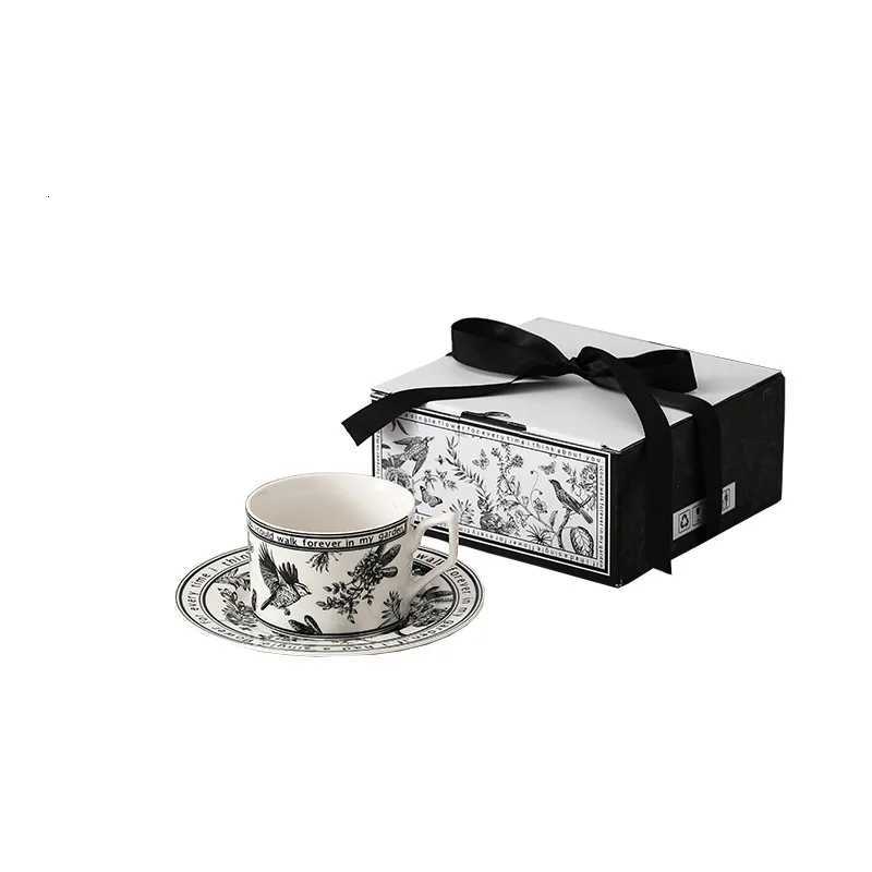1 set of coffee cups and plates afternoon tea cups dessert plates mugs vintage ceramic cups C251224-image-1089542374