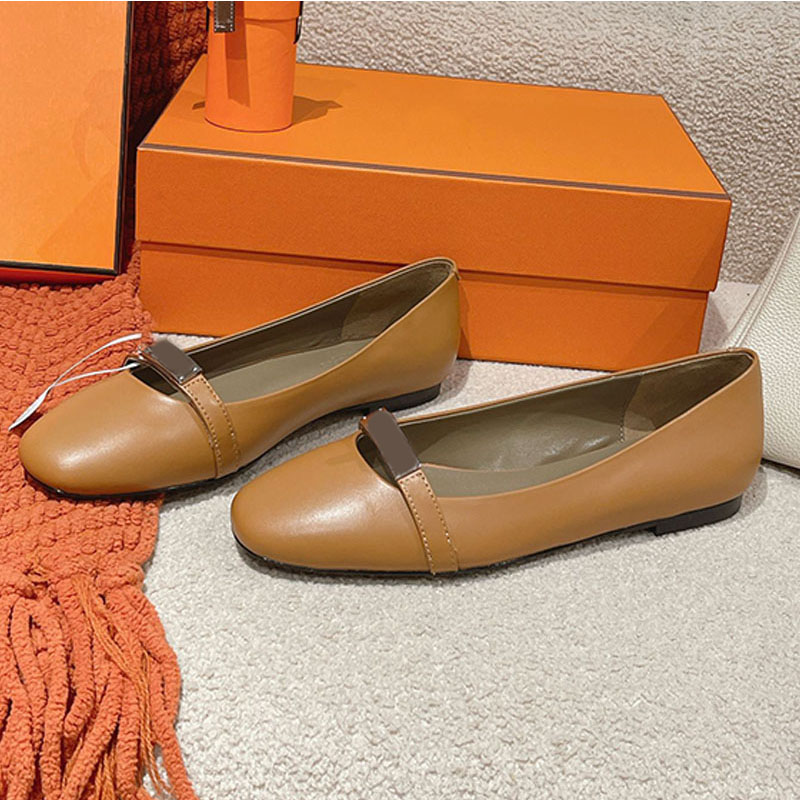 Top qualité classique en peau de mouton Mary Jane ballerines chaussures femmes vacances en cuir véritable chaussures plates confortables chaussur