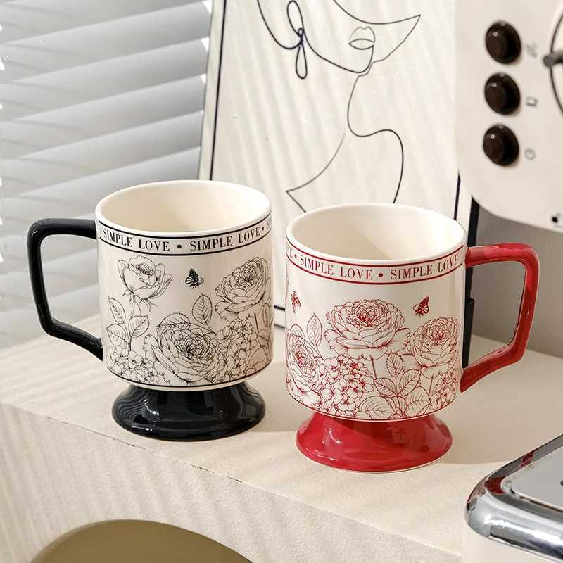 cup Vintage ceramic water mug C251224-image-1089549046