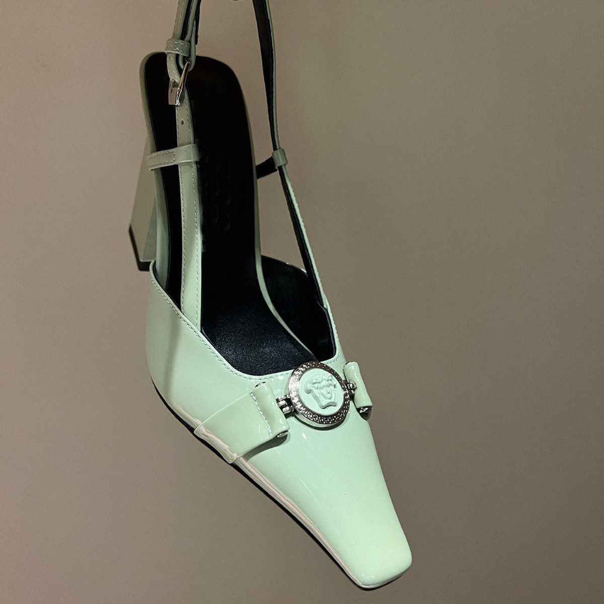 French-style elegant patent leather square-toe high-heeled shoes 2025 new style platform low-cut high-heeled sandals Z251224