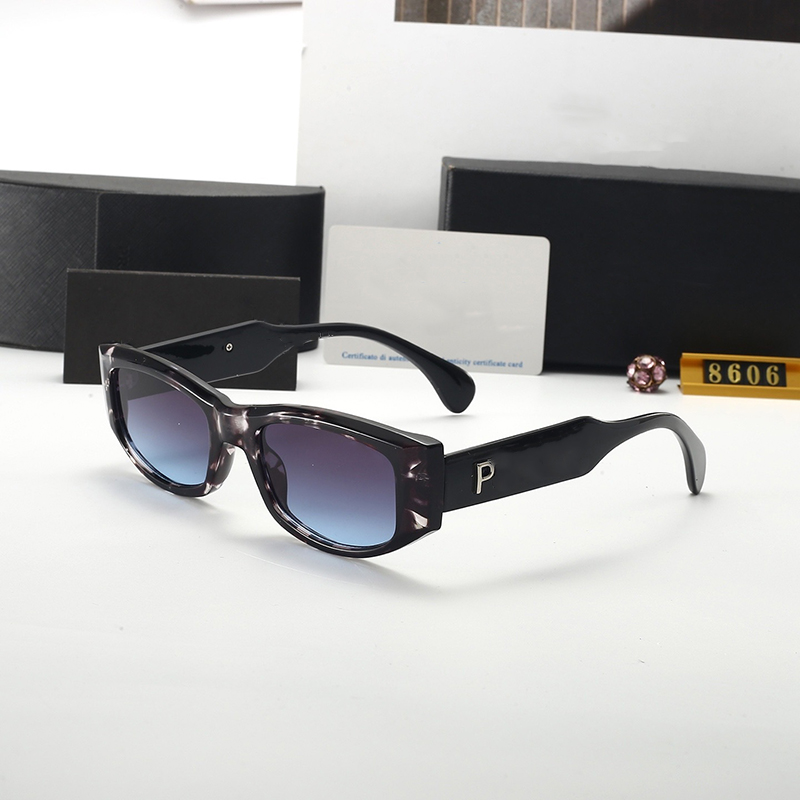 Summer Unisex designer sunglasses Black Narrow Wrap Rectangle Shape Sunglasses for man and woman high quality