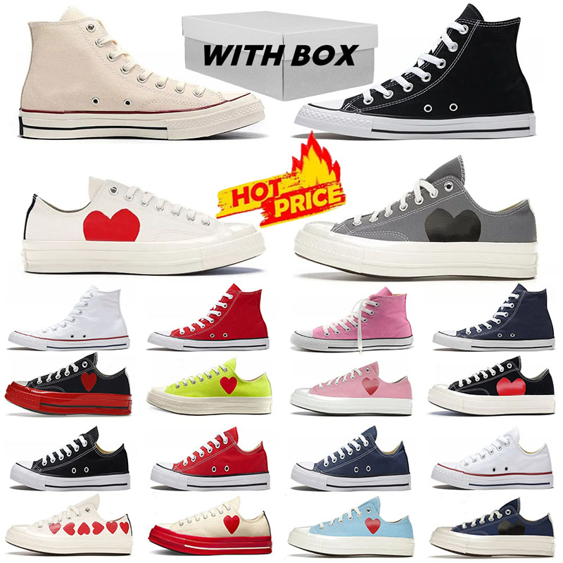 Livraison gratuite Chaussures de créateurs Toile Casual Plate-forme Baskets Hommes Femmes Chaussures habillées Coeur Étoile Noir Blanc Gris Bleu