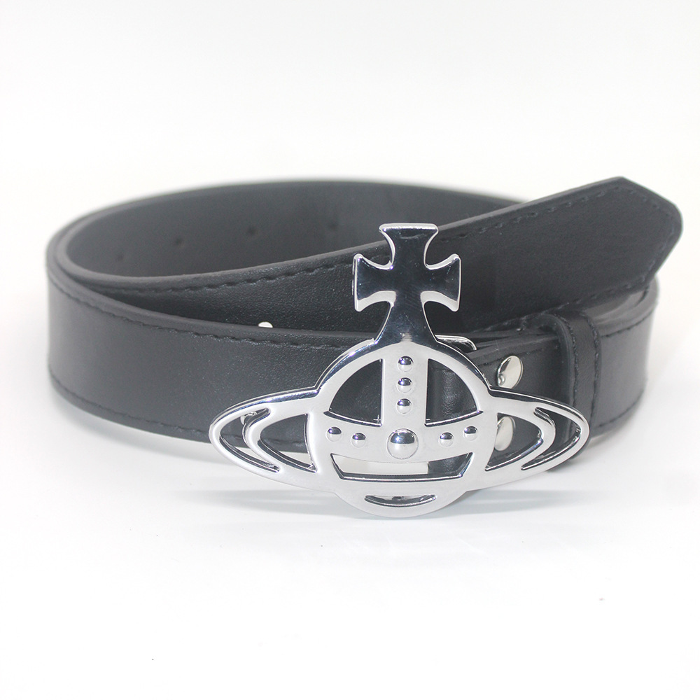 Designer Vivienes Viviannens Belt Viviennelys Westlys Woodlys Empress Dowager Classic Saturn Buckle Casual Belt Unisex Ins Trend Fashion Decorative