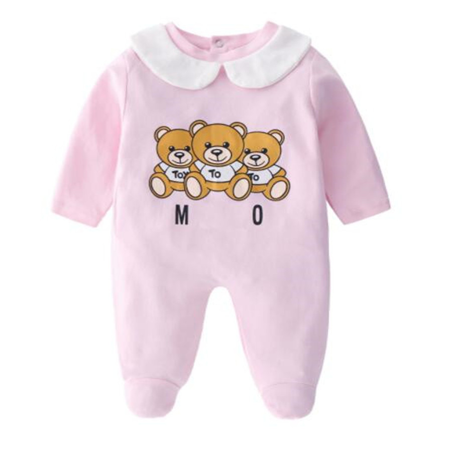 Ensembles de vêtements de mode nouveau-né bébé coton rampant costume concepteur de luxe infantile garçons lettre barboteuse bébé fille combinaiso