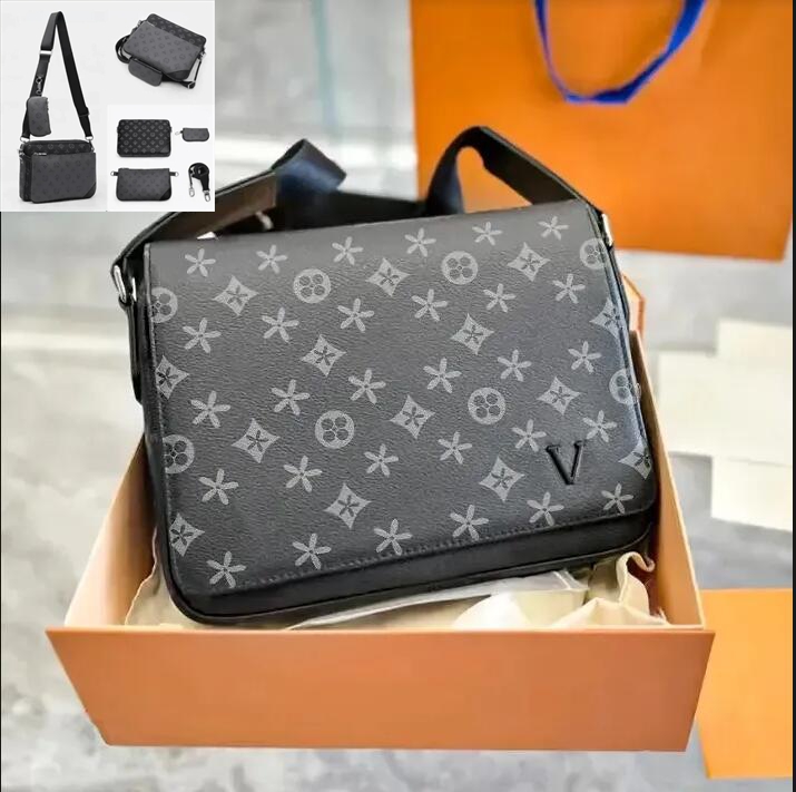 Porte-documents à bandoulière pour hommes Sacs de soirée DISTRICT PM Sac postier Sacs de créateurs Sacs à main pour hommes Sac de mode de style c