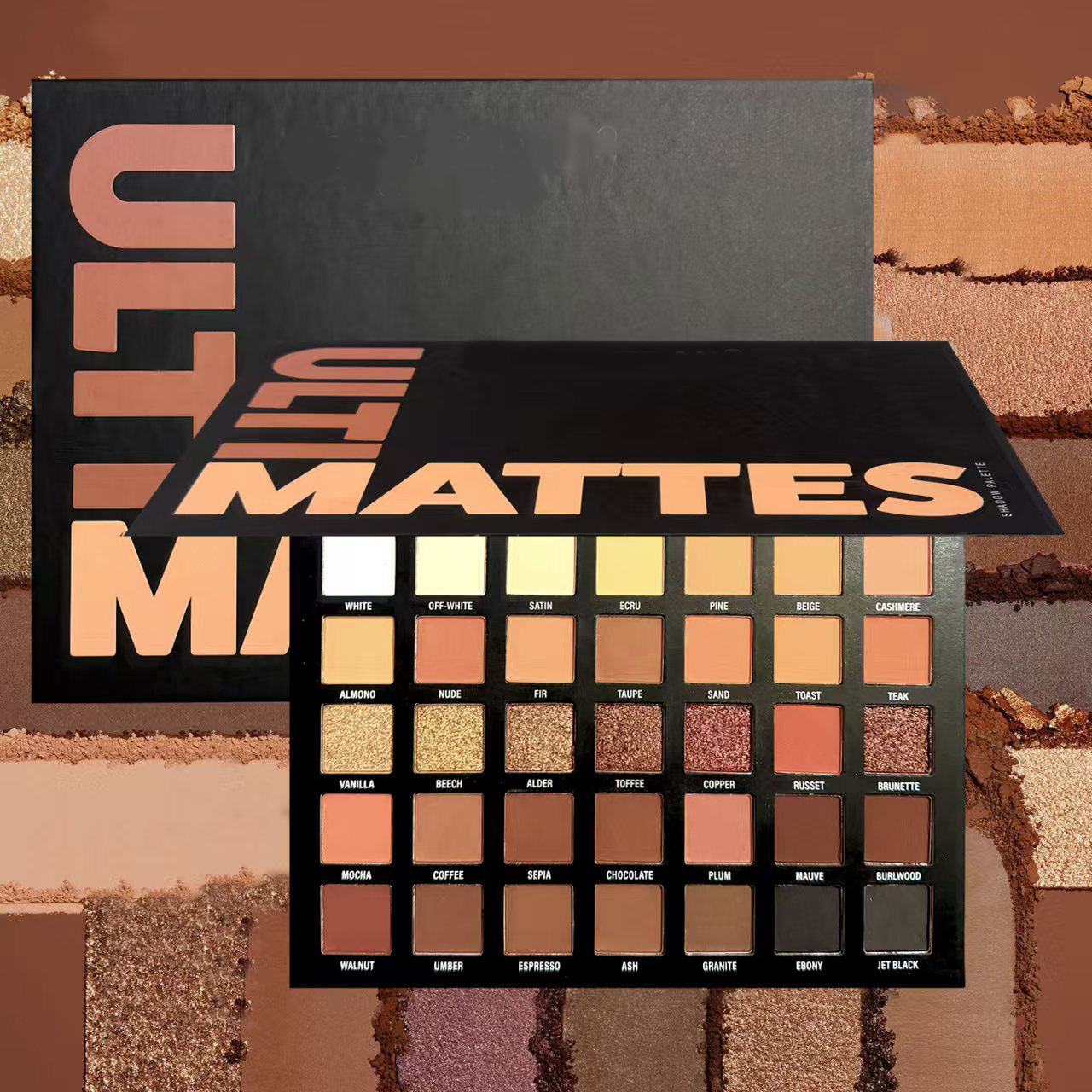 Professioanl 35 Colors Highly Pigmented Eye Shadow Palette Makeup Waterproof Long Lasting Matte Shimmer Eyeshadow Pallet Cosmetics for Women Dail-image-1089678286