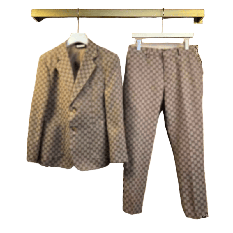 26ss new designer men's suit men's sports clip business pants jacket retro casual wedding office formal high-quality jacket luxury jacket