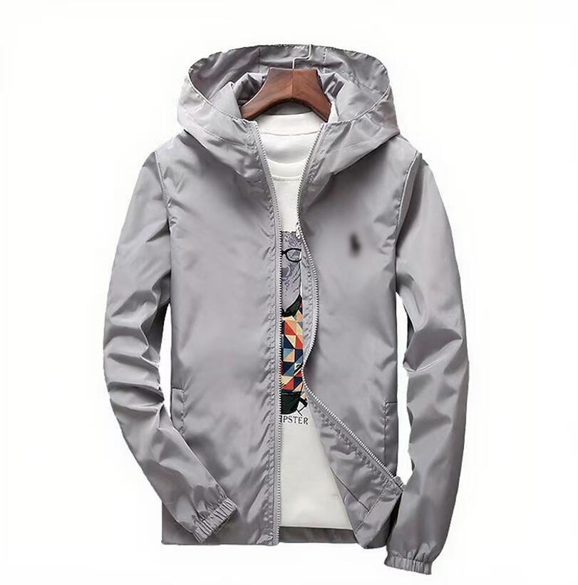 men polo Jackets Vintage Fashion print pony Zipper Luxury hooded Sport Outwear Designer Jacket Waterproof tops coat Mens Womens Jacket