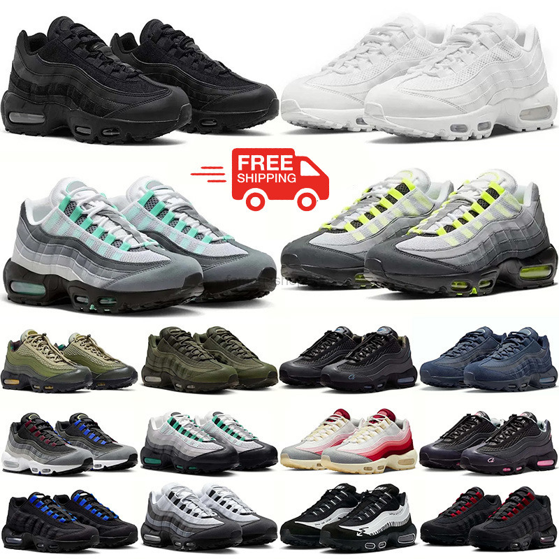 Free Shipping Designer Neon 95 95s Running Shoes Sneakers Men Og Hyper Triple Black White Greedy Volt Chaussures Womens Mens Trainers Outdoor Sports