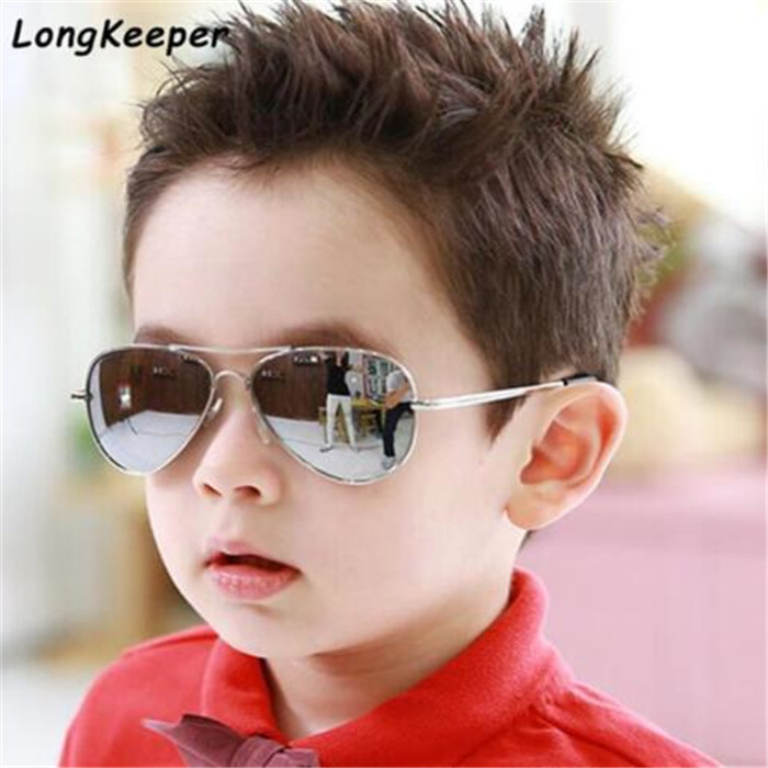 Fashion Luxury Designer Brand Child Sunglasses Mirror Glasses Metal Pilot Sunglasses for Girl Boy teenagers Sunglasses Children Glasses Goggles