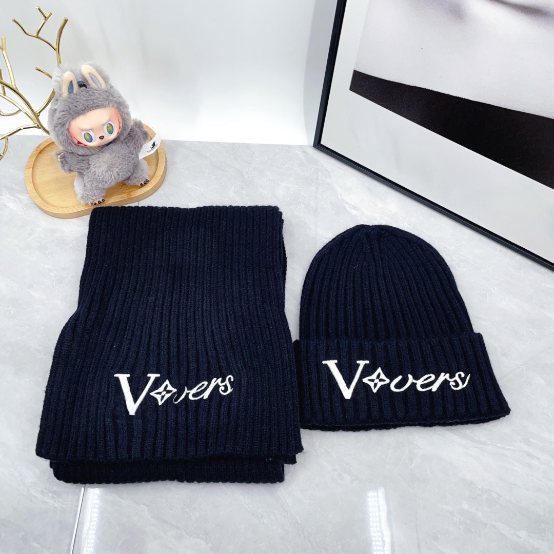 Classic Plaid Scarfs Beanie Sets Women Man Designer Scarf 100% Cashmere Scarves For Winter Warm Womens and mens Long Wraps 2026 Beanies