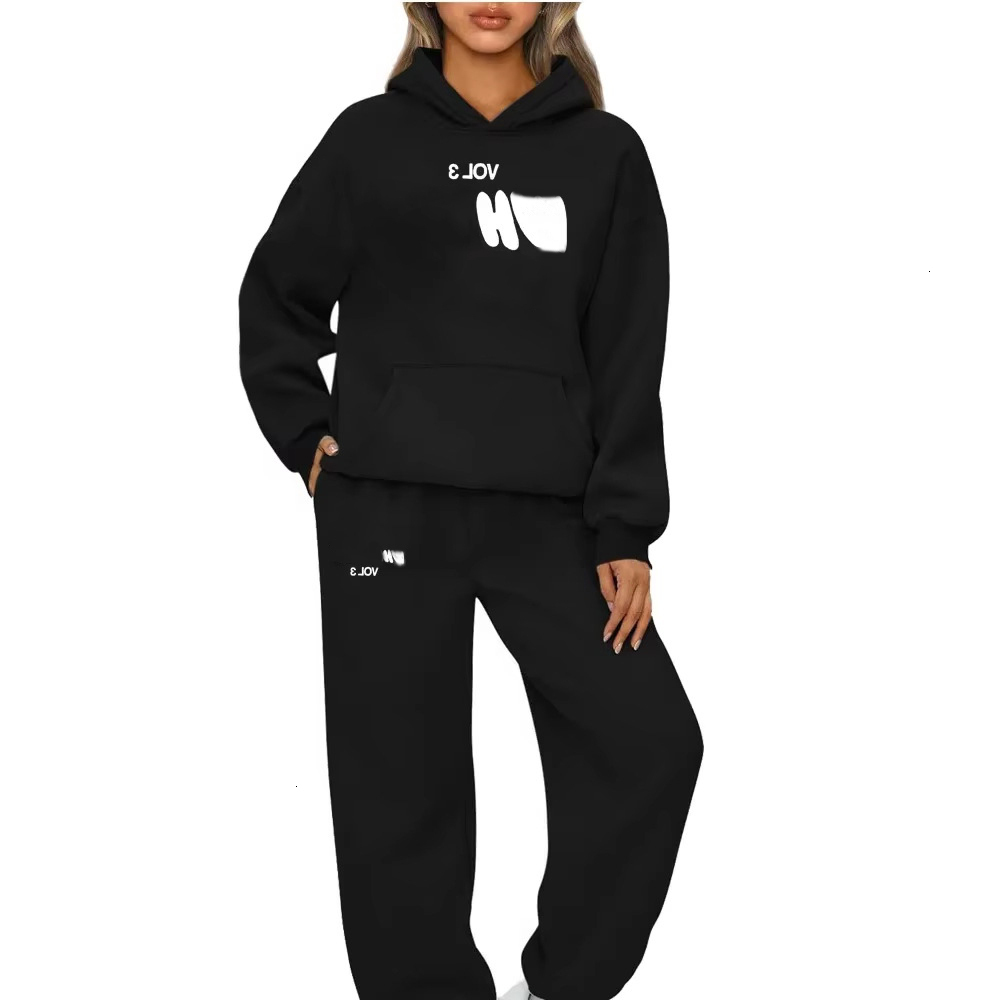 White hoody Men Designer Cotton Streetwear Sportswear Set Men's Long Sleeved Letter Patterned Hoodie Loose Comfortable Whitely Hoodie Sweatpant