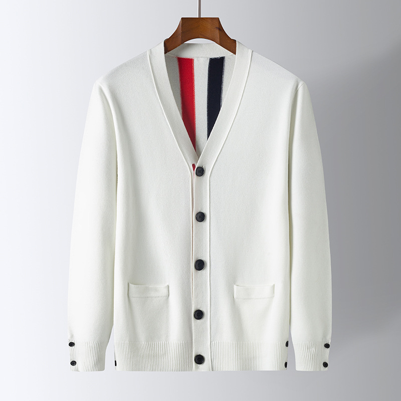 Men's Sweaters High-end Brand Fashion Autumn Winter Cardigan Sweater Jacket Designer Originally Loose Casual Korean V -neck Knitwear Designer m