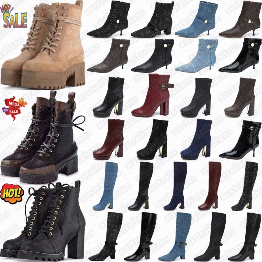 Laureate Platform Boots Designer Beaubourg Boot Sparkle Star Trail Summer Ranger Silhouette Brodé Hiver Chaud Bottines Femmesv3ix #