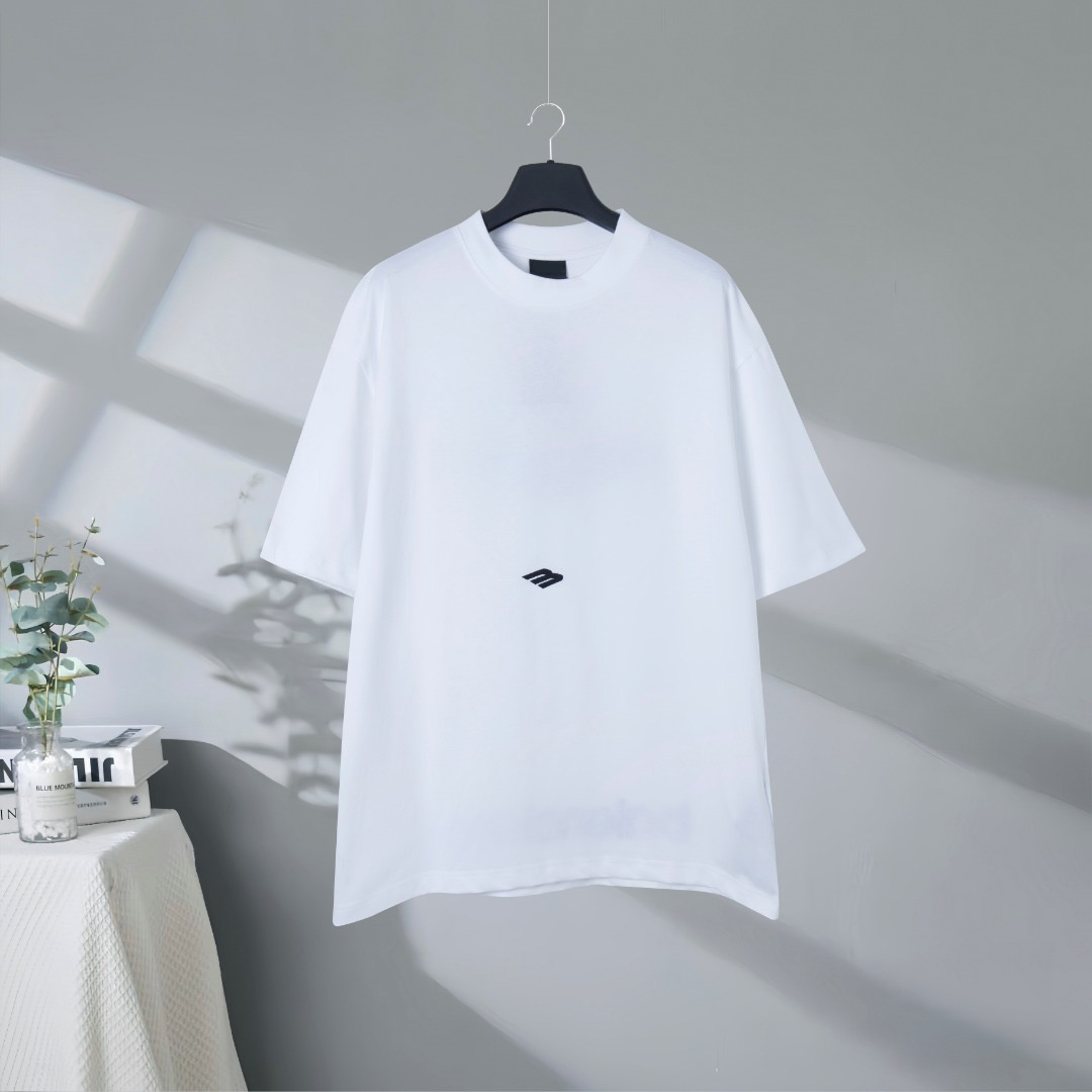 T-shirts pour hommes Plus T-shirts Polos T-shirts Col rond brodé et imprimé style polaire vêtements d'été avec street pur coton d3td