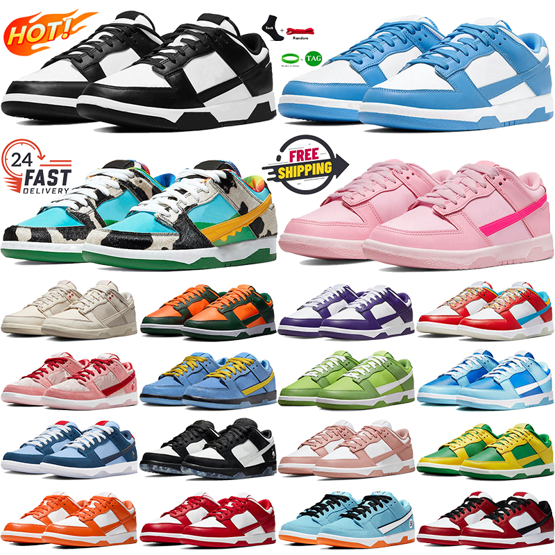 With Box Designer shoes Men Women outdoor sports sneakers Casual shoes Trainers White Black Panda Triple Pink University Red Yellow navy EUR 36-45 C
