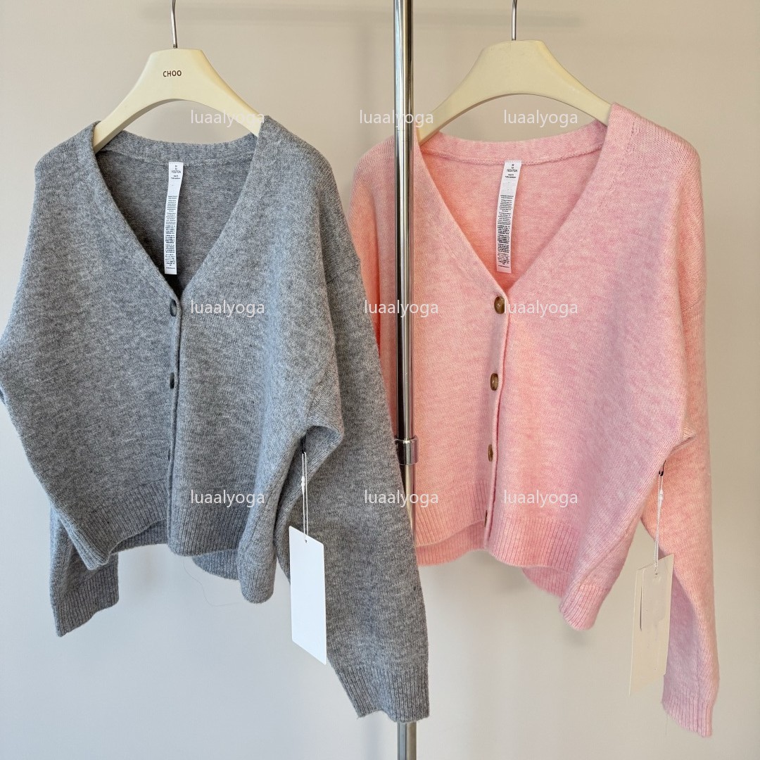 Designer Femmes Tricots Pull Casual Sports Yoga Lâche Pull Col Lettre Imprimer Recadrée Fermeture À Glissière Mode Pull Manteau Confortable Tenda