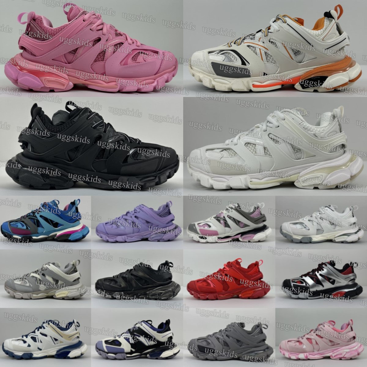 Designer Top track 3.0 runner Shoes Mens Womens Casual Shoes Triple white black pink red Sneakers leather Platform trainers-image-961440117