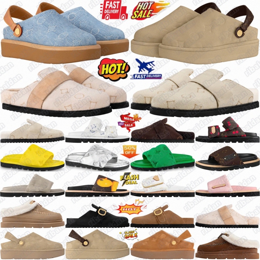 Cosy Comfort Slippers Designer slides slide Sandals Aspen slipper Colorado Paseo Pillow Women Men Cherry Pool Pillow Flat Comfort Mule aBrF#-image-971865959